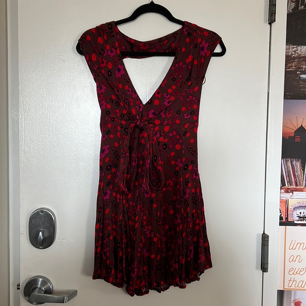 Brand New Free People Floral Print Swing Dress